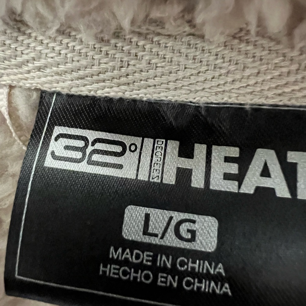 32 Degrees - Cream Sherpa Open Front Jacket - Picture 4 of 4
